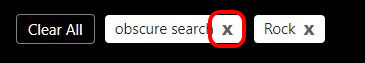Clear Obscure Search Terms
